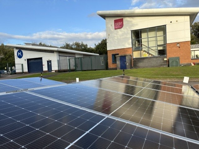 Solar generation and low-carbon energy facilities at the Hydrogen Research Centre